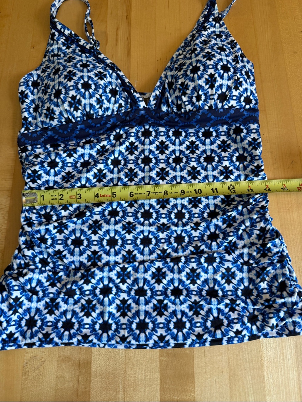 Tommy Bahama ☀️🌊IslandSculpt™ Cowrie Tankini Navy Blue White Size Large *NEW - Picture 9 of 9